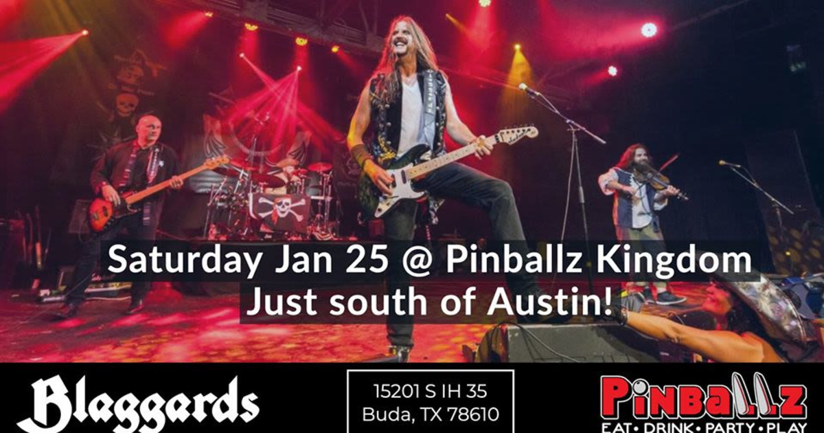 Blaggards Live at Pinballz Kingdom in Buda at Pinballz Kingdom