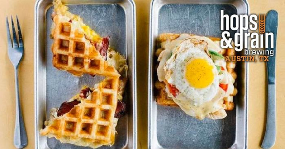 Brewery Brunch with Waffle Love in Austin at Hops and Grain