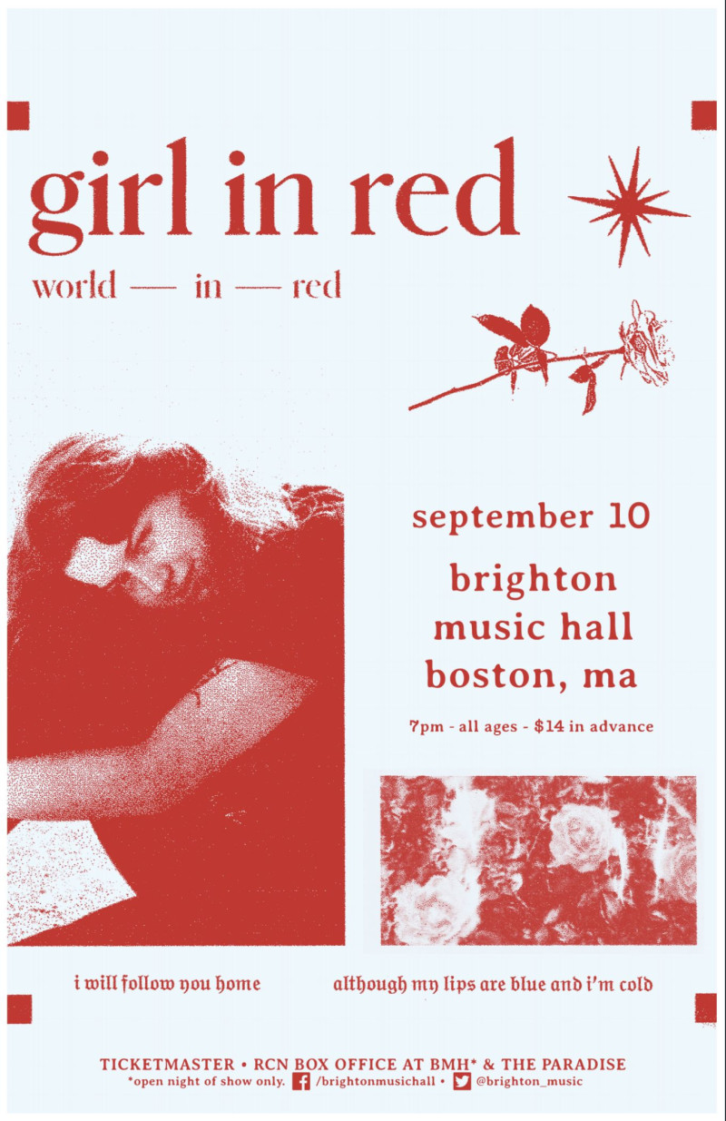 girl in red world in red, Isaac Dunbar Crossroads Presents