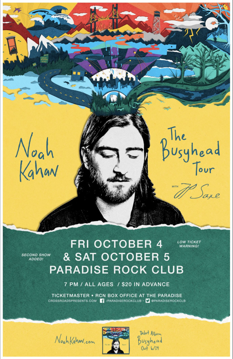 Noah Kahan Busyhead Tour w/ Jp Saxe in Boston at Paradise Rock