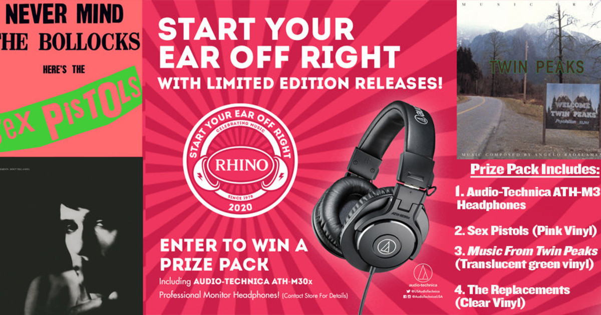 Start your ear off right Win AudioTechnica Headphones + Vinyl