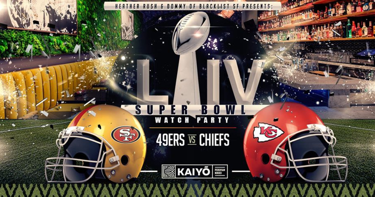 49ers Super Bowl Watch Party in San Francisco at KAIYŌ