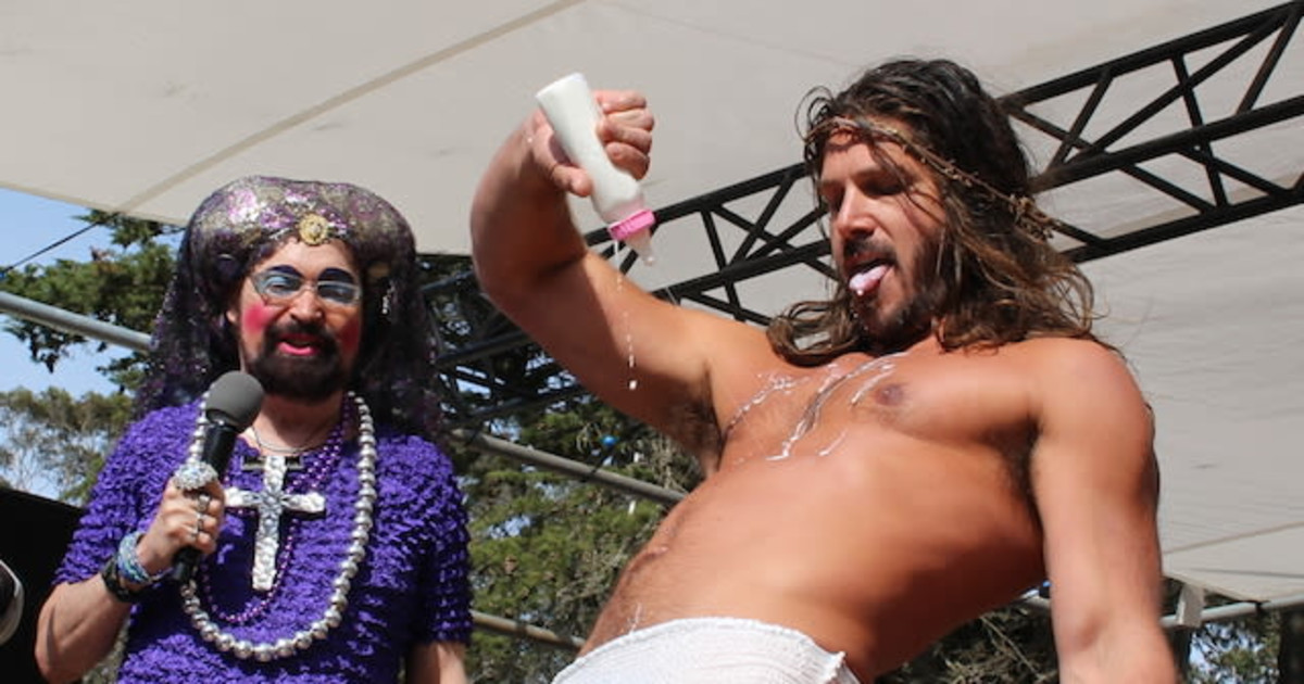 Hunky Jesus Contest in San Francisco at Mission Dolores Park