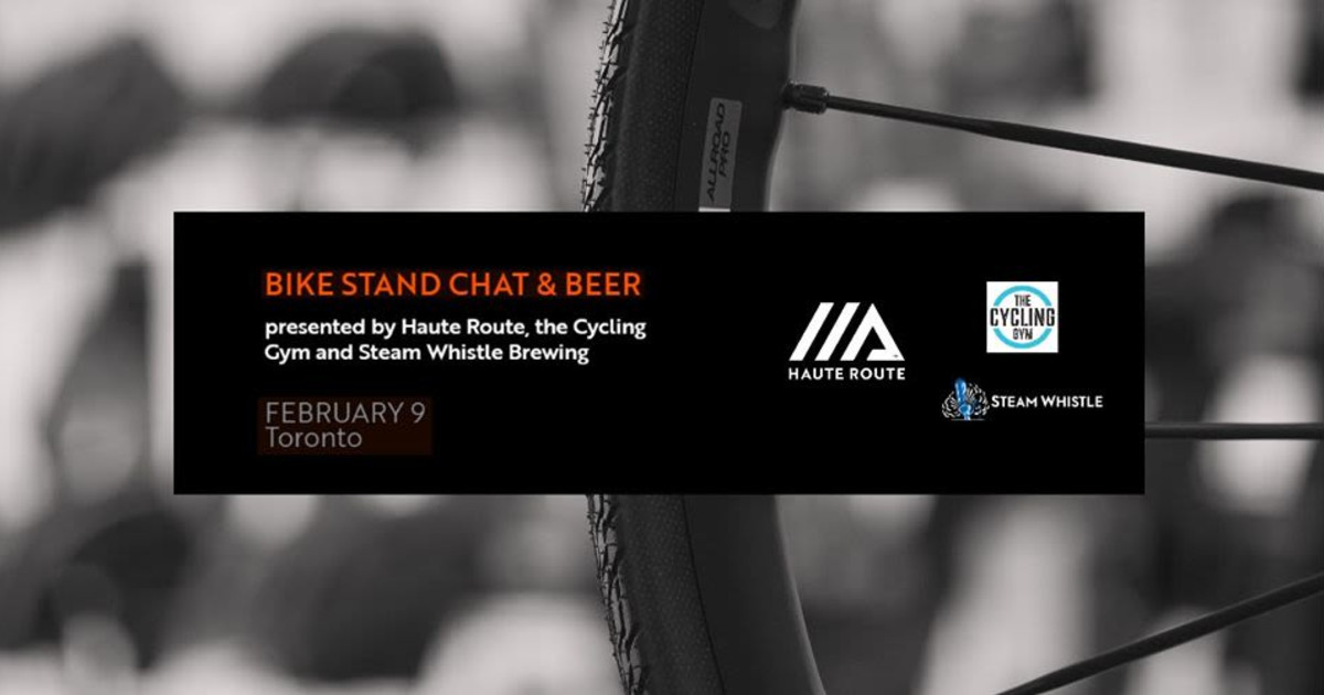 Bike Stand Chat and Beer