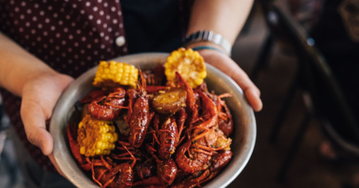 Cosmic Crawfish, Shrimp and Crab Boil! in Austin at Cosmic Coffee