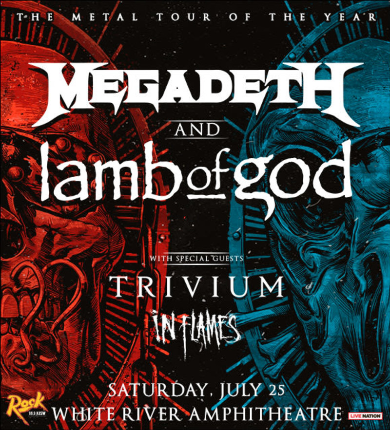 Megadeth and Lamb of God in Auburn at White River Amphitheater