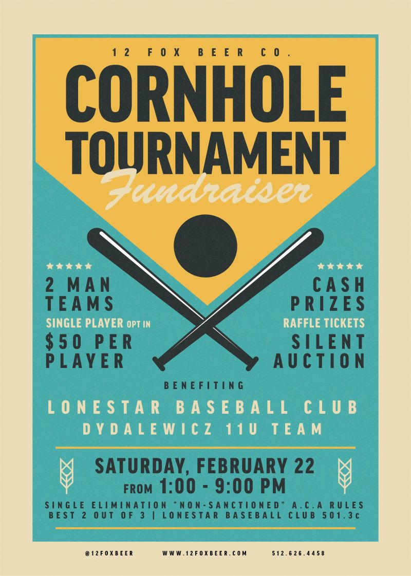 11u LBC Cornhole Tournament Fundraiser in Dripping Springs at 12