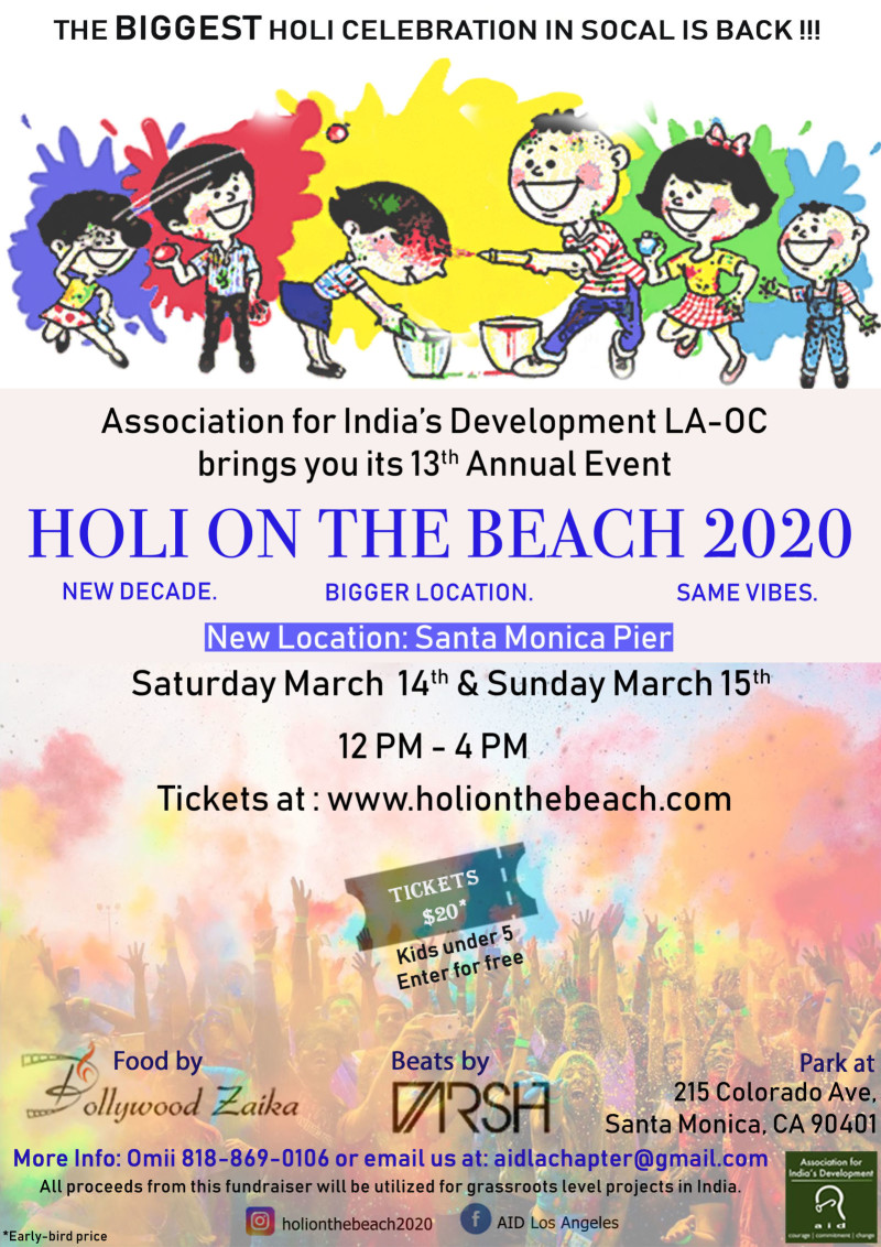 Holi On The Beach 2020 Festival Of Colors In Santa Monica At Santa Spot on 1096 anh thu guest house. holi on the beach 2020 festival of colors at santa monica pier