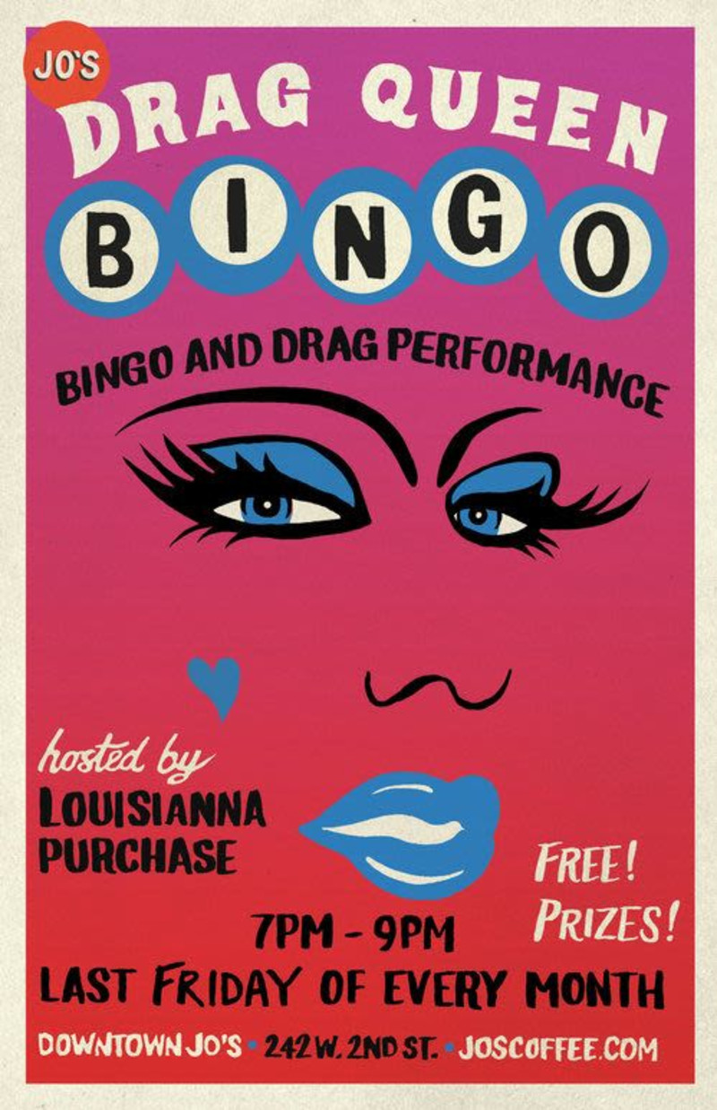 Downtown Jo's Presents Drag Queen Bingo in Austin at Jo's Coffee
