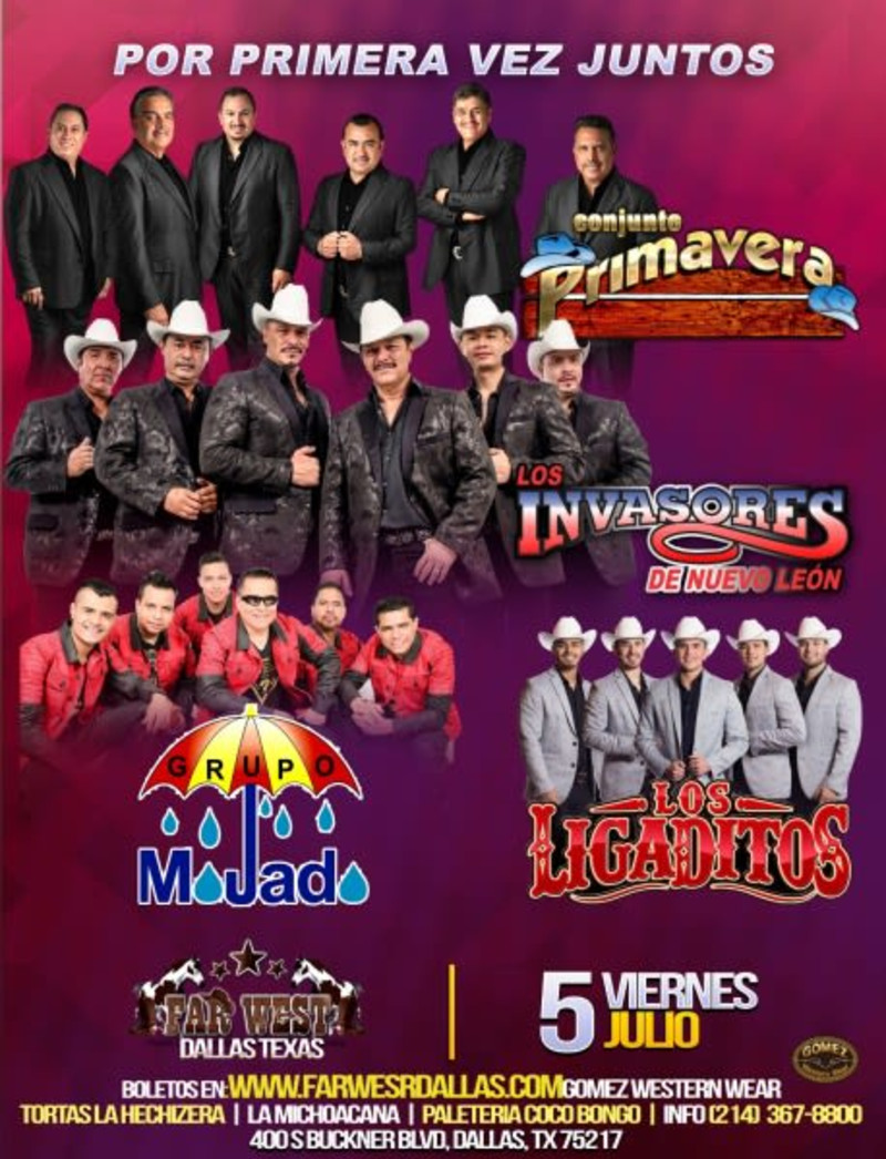 Conjunto Primavera In Dallas At Far West Aunque no querras tú mis besos llevaras en ti y muchas cosas mas en mi tan solo queda la ilusión de volver te a mirar amor tan solo una vez mas yo no e podido olvidar tus besos ni tu linda cara ni tus caricias que me a acostumbraron a vivir contigo a sonar despertó ya estar dormido y ahora me. conjunto primavera in dallas at far west