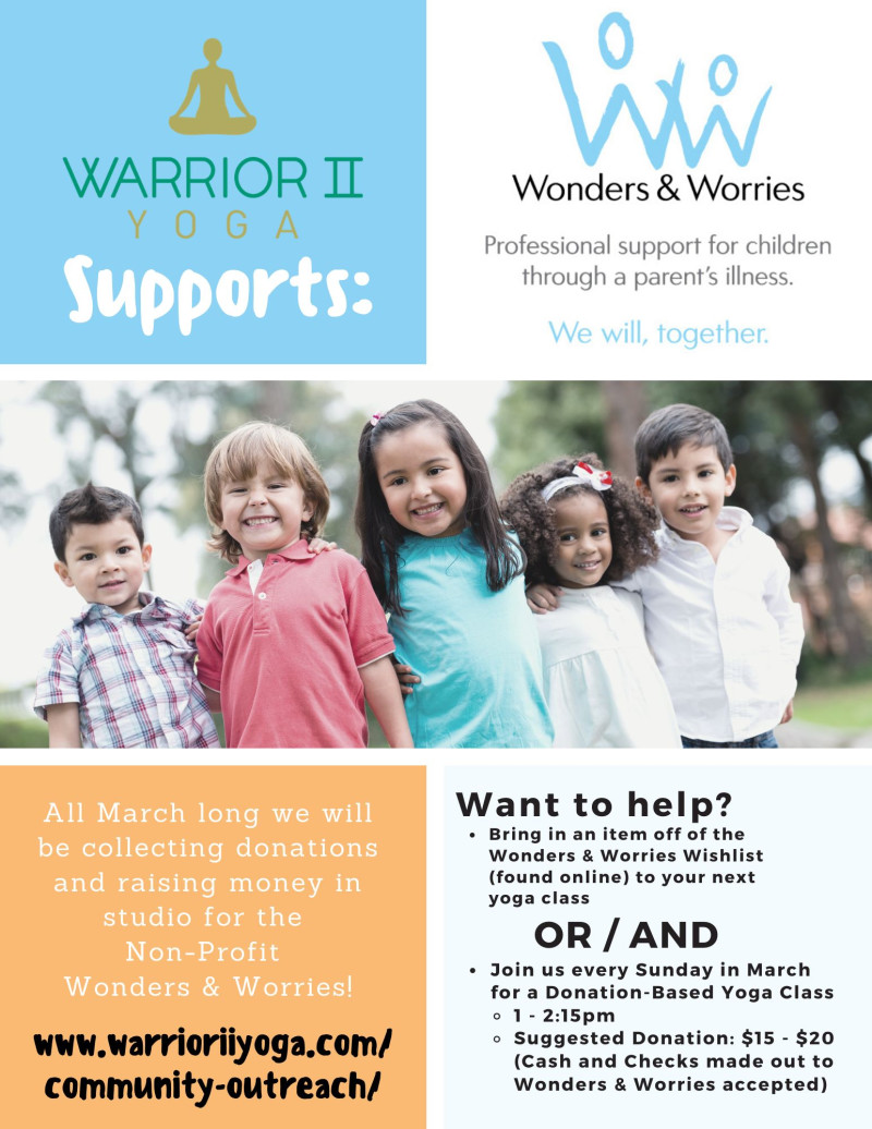 Donation Based Yoga Classes Nonprofit Fundraiser For Wonders