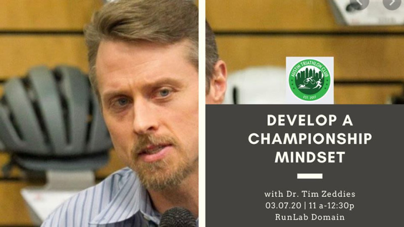 Tim Zetts Develop a Championship Mindset with Dr. Tim Zeddies in Austin at