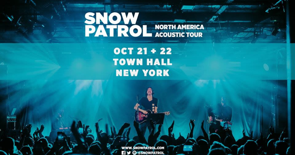 Snow Patrol in New York at The Town Hall
