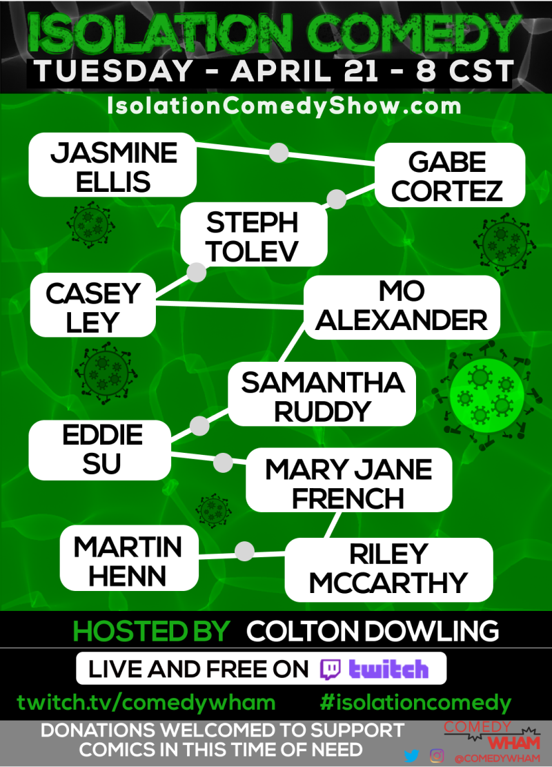 Isolation Comedy Show In Austin At Online Isolation Comedy Show In Austin At Online