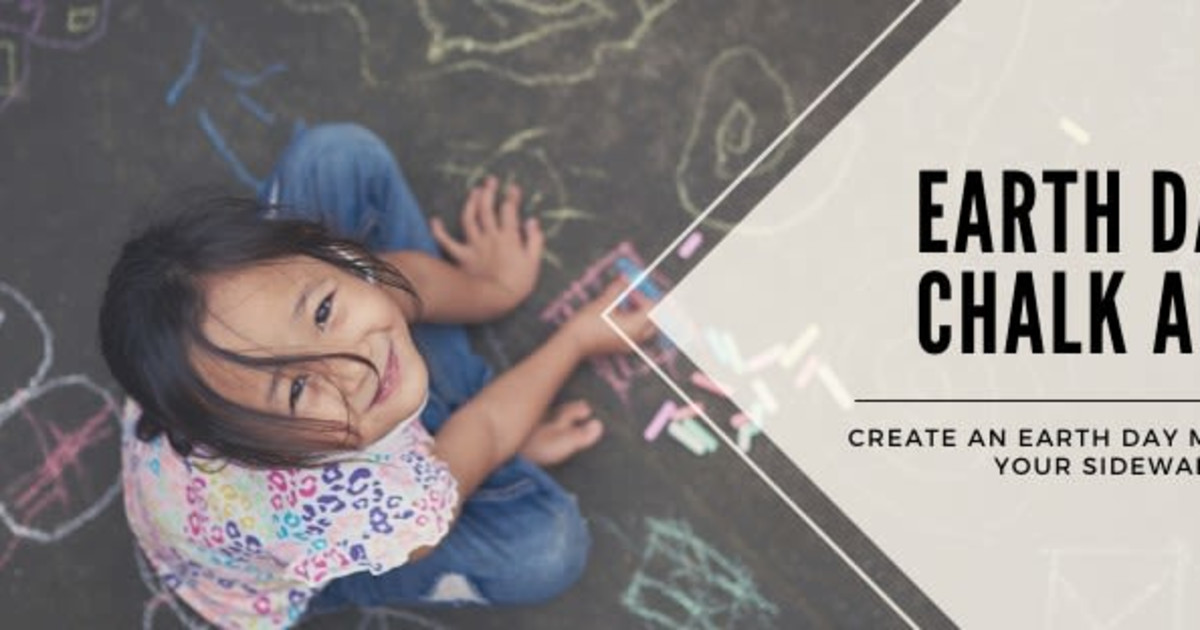 Earth Day Chalk Art in Austin at Online