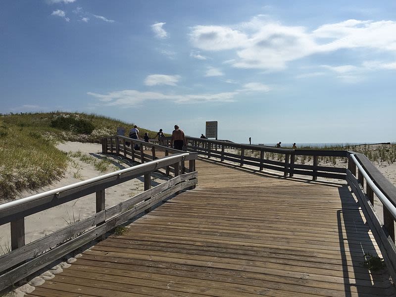 Island Beach State Park boardwalk view