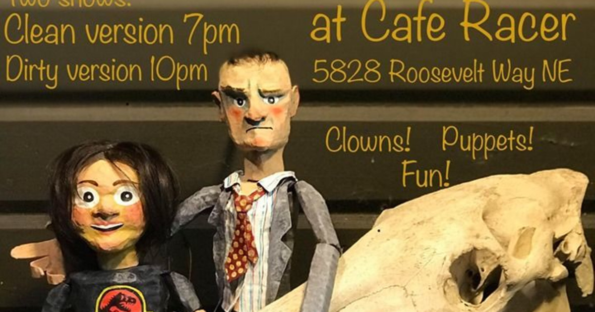 Beer and Puppet Theater a Puppet Slam! in Seattle at Cafe Racer