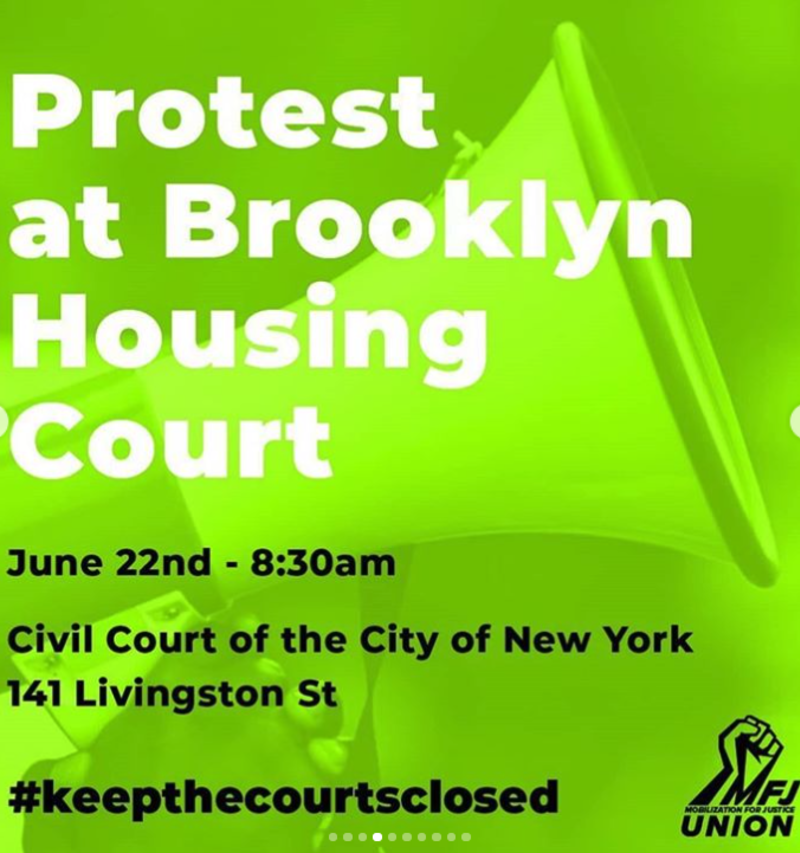 M4bl Protest Resist Evictions Housing Justice For All In Bk In