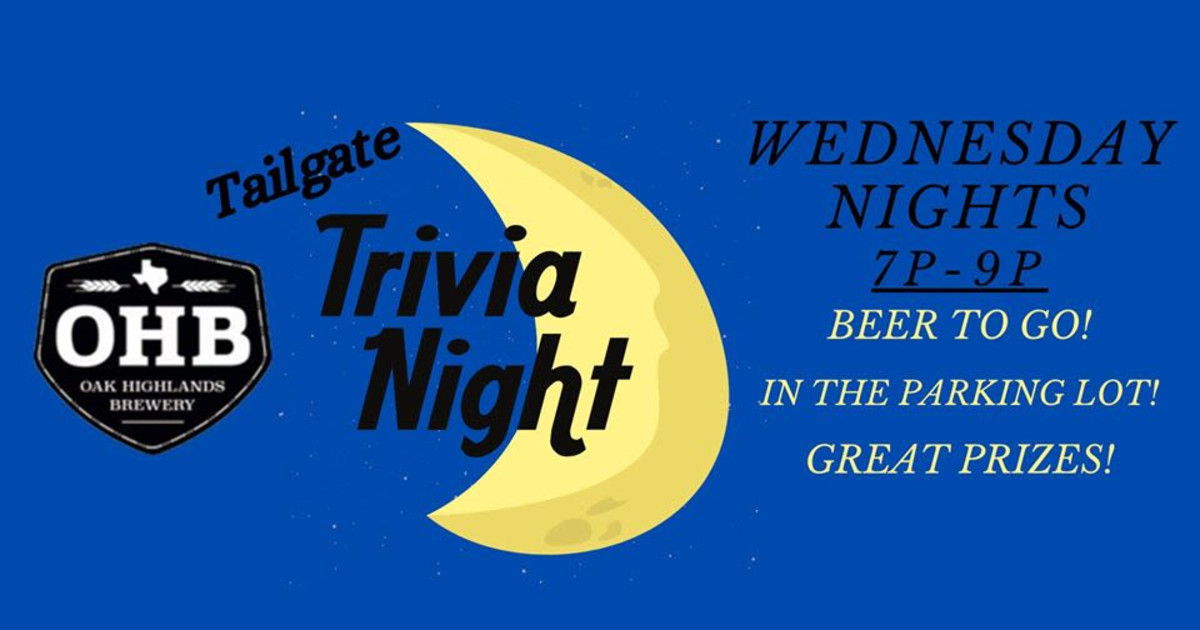 Tailgate Trivia Night in Dallas at Oak Highlands Brewery
