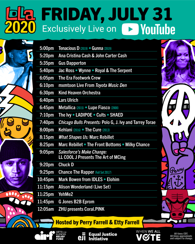 Lollapalooza Day 2 Ft Chance The Rapper Tenacious D Lollapalooza Day 2 Ft Chance The Rapper Tenacious D