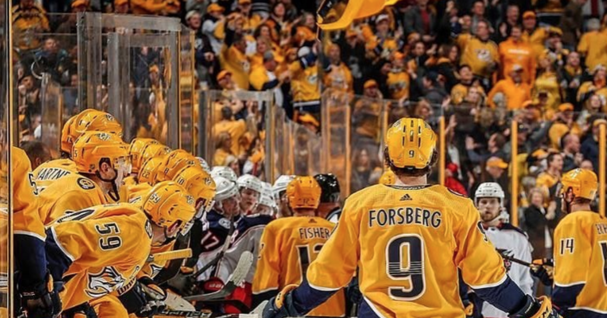 Nashville Predators Game Viewing in Nashville at 6th & Peabody