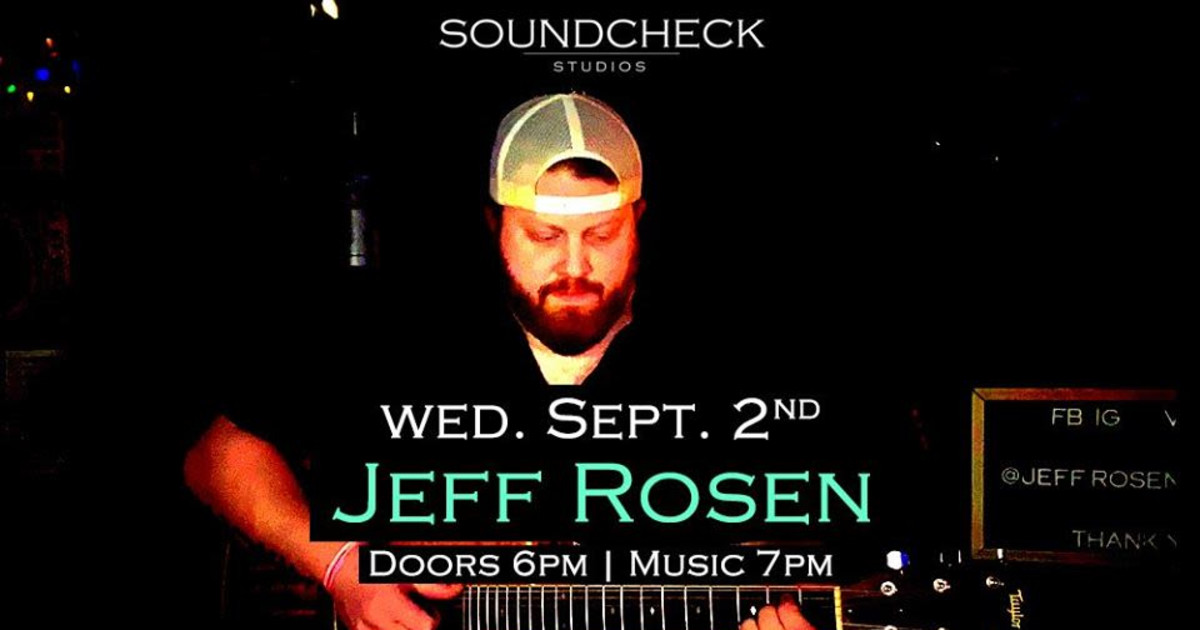 Jeff Rosen in Boston at Soundcheck Studios Pembroke