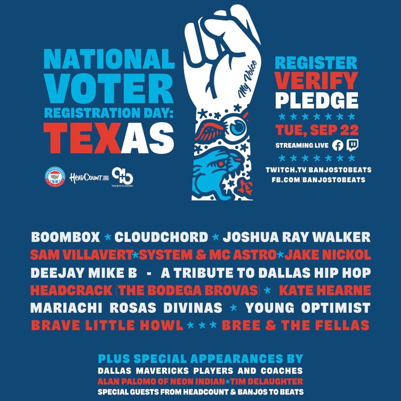 National Voter Registration Day 2020 In Dallas Ft Worth At