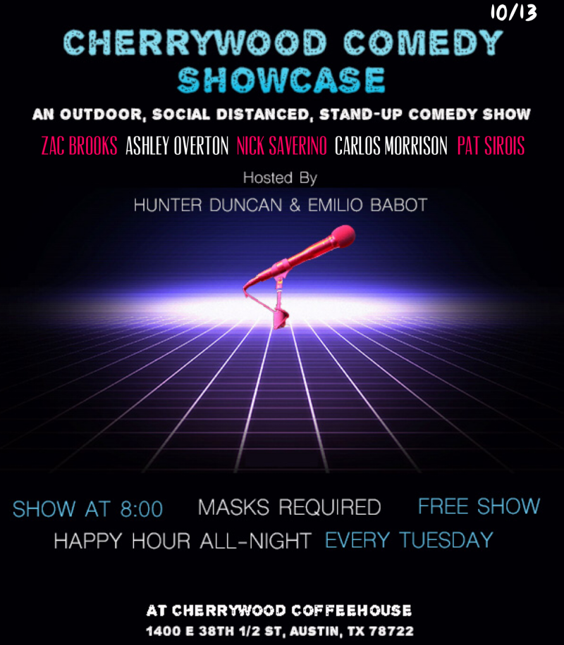 Cherrywood Comedy Showcase In Austin At Cherrywood Coffeehouse