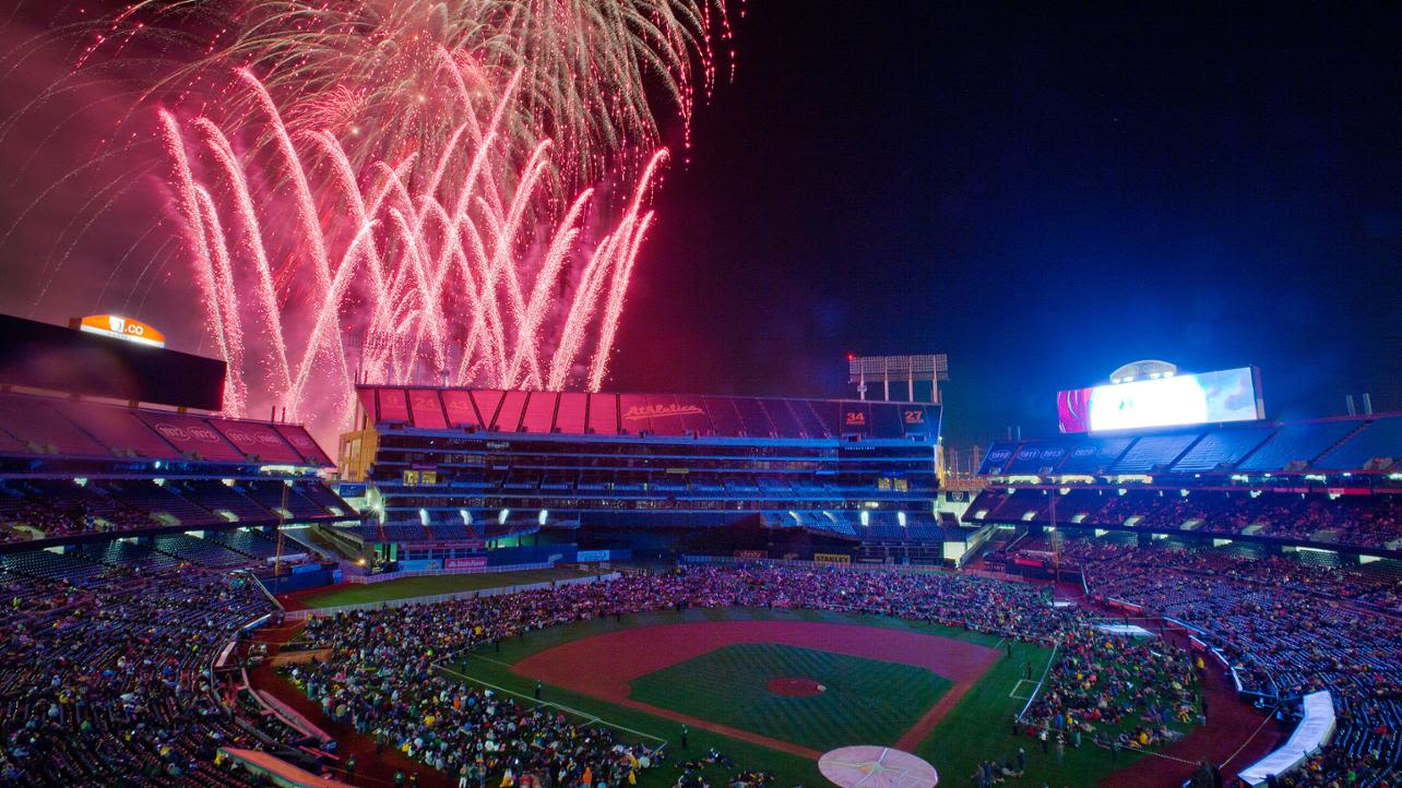 Pixar Fireworks in Oakland at OaklandAlameda County Coliseum