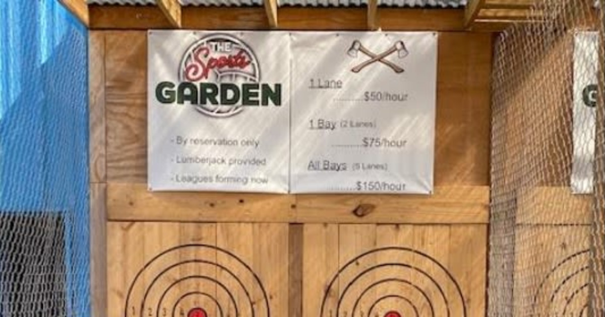 Winter Games Axe Throwing in Coppell at Sports Garden DFW