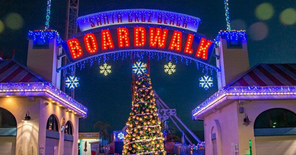 Boardwalk Winter Activities in Santa Cruz at Santa Cruz Beach