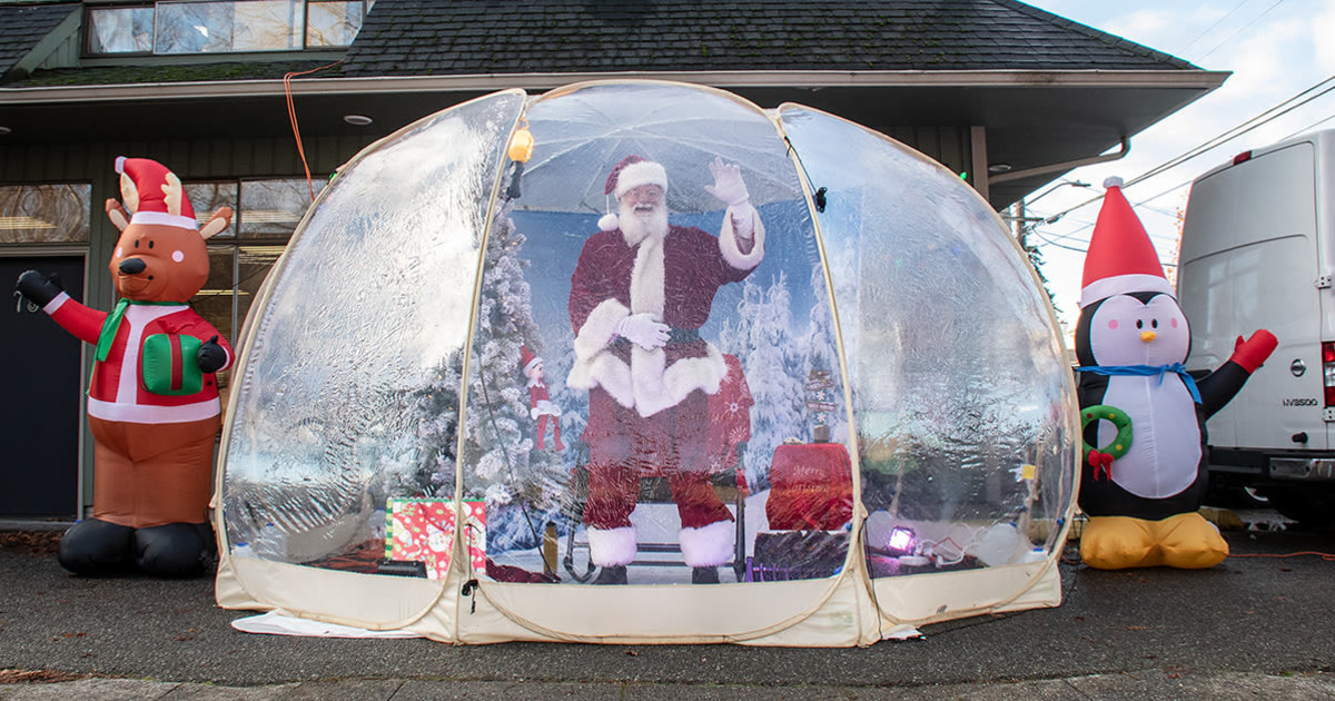 Visit SnowGlobe Santa in Seattle at Greenwood