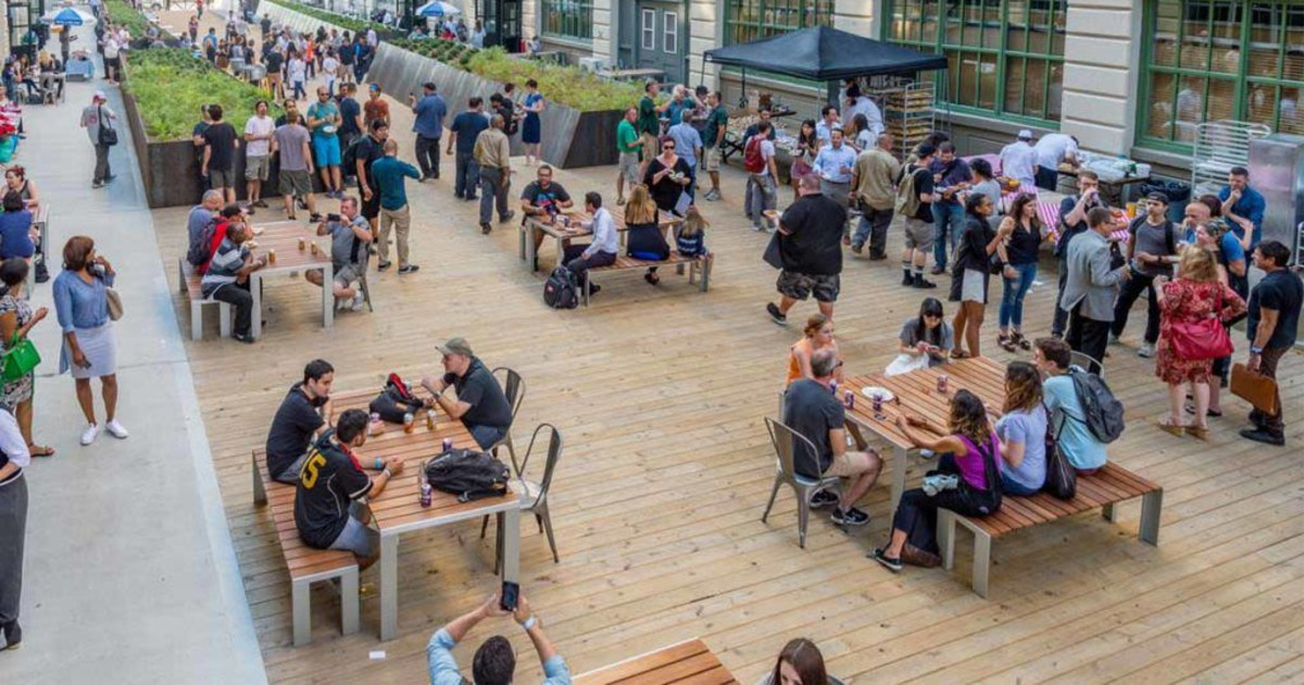 Ice Skating Rink at Industry City in Brooklyn at Industry City