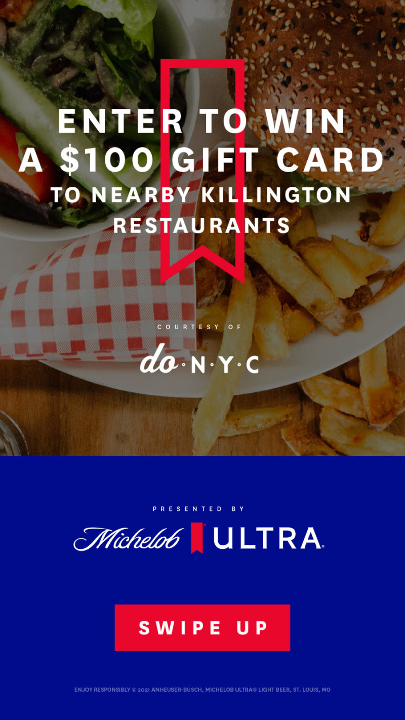 Killington Gift Card Giveaway in NYC at Various Locations