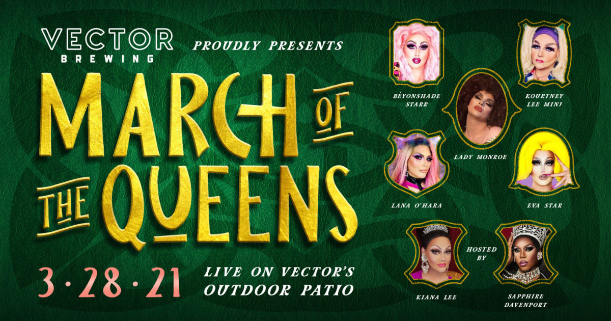 MARCH OF THE QUEENS PATIO DRAG SHOW in Dallas at Vector Brewing