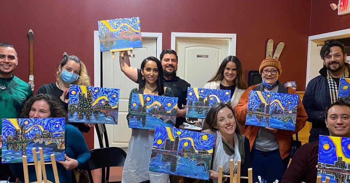 Painting & Sipping w/ Sway An Interactive Painting Class w/ Food