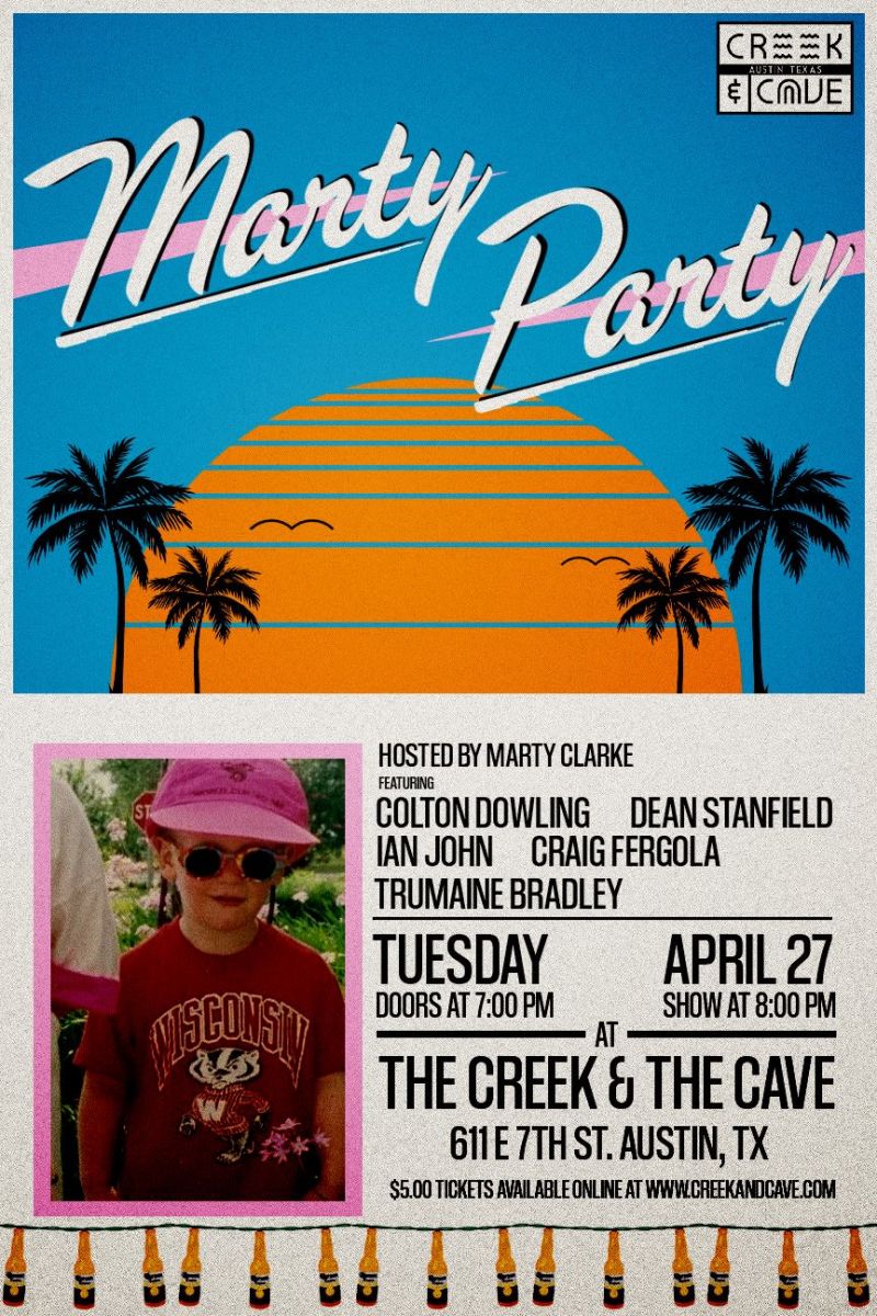 The Marty Party A Comedy Show in Austin at The Creek & the Cave