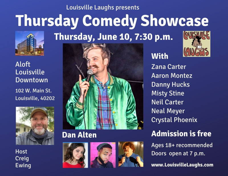 Thursday Comedy Showcase in Louisville at Aloft Louisville
