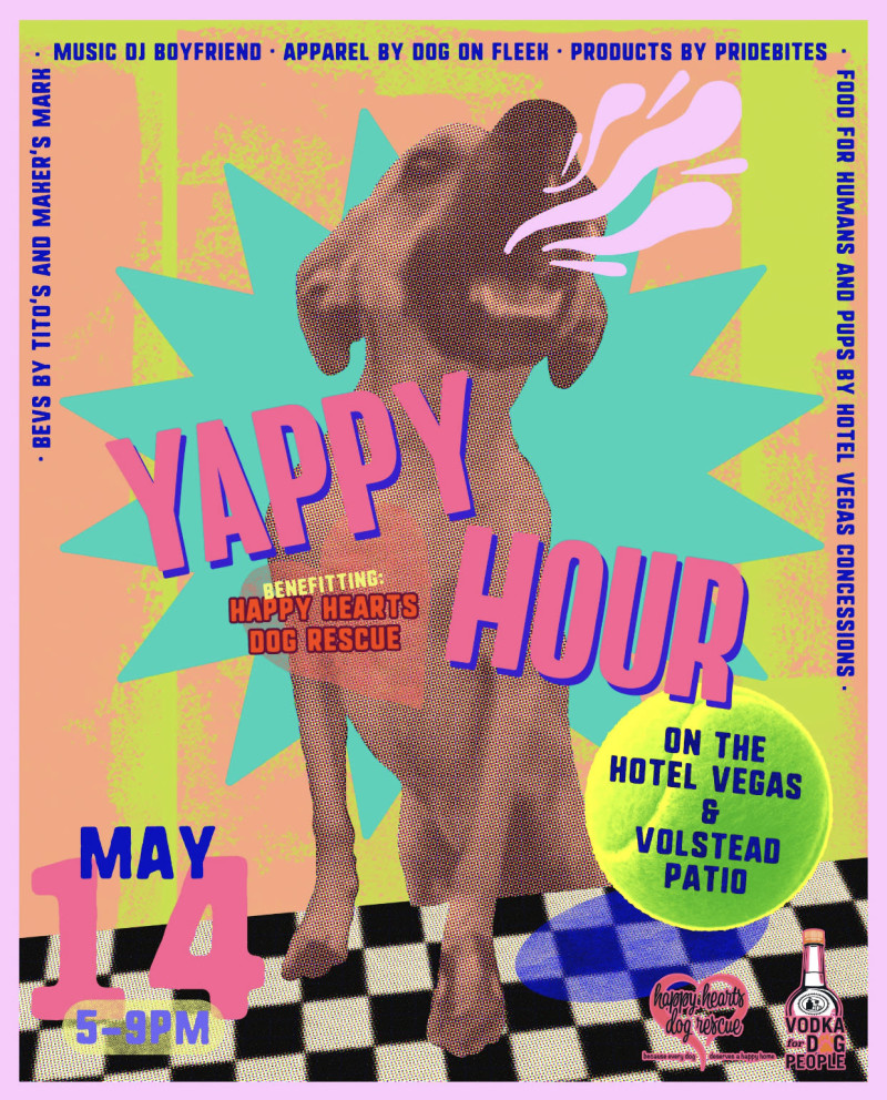 Yappy Hour Benefitting Happy Hearts Dog Rescue in Austin at
