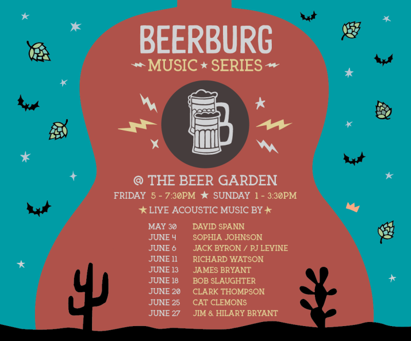 Live Music in the Beer Garden in Austin at Beerburg Brewing