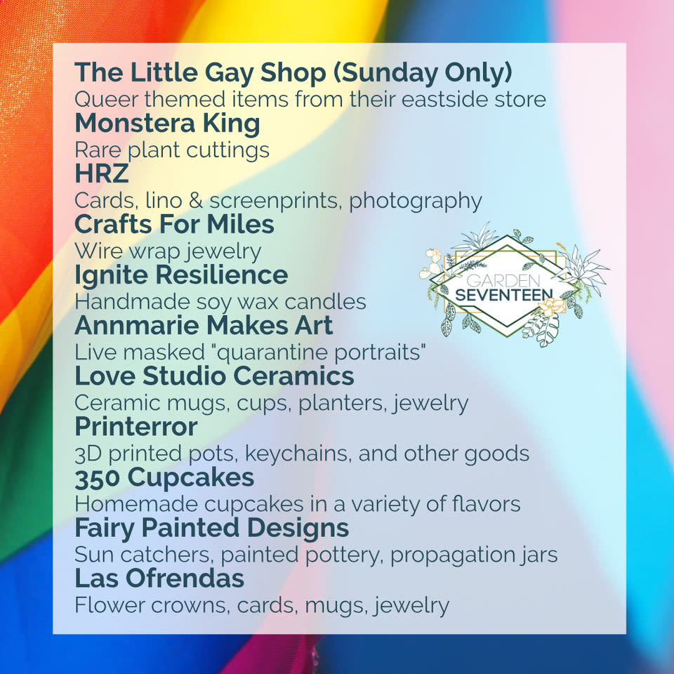 Queer Artist Market in Austin at Garden Seventeen