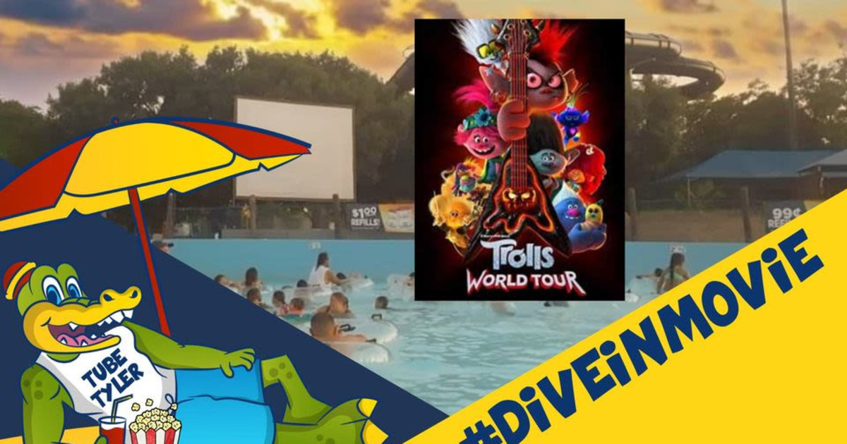 Dive In Movie Trolls World Tour in San Antonio at Splashtown San