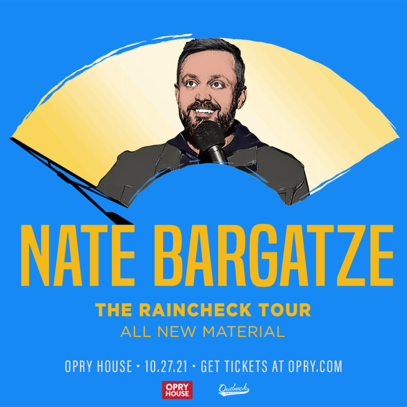 Nate Bargatze The Raincheck Tour in Nashville at Grand Ole Opry