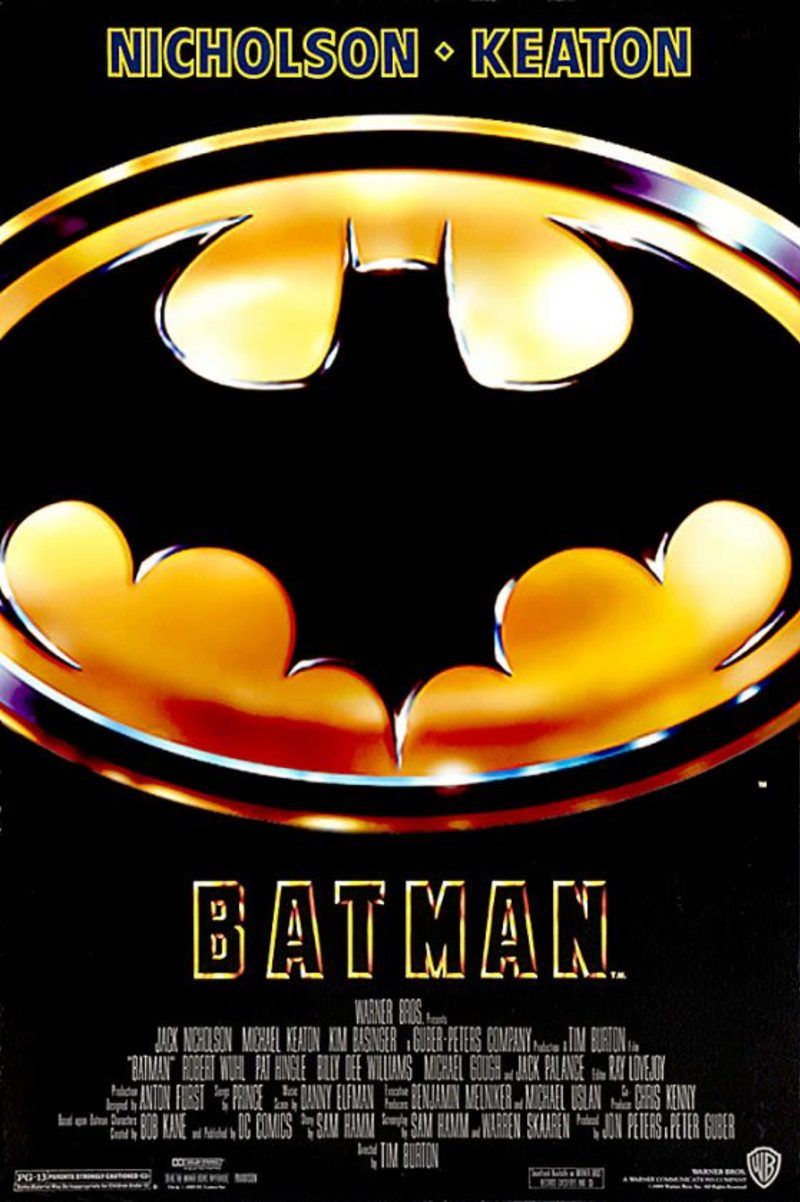 thumbnail image 2 of 1989 Batman Movie Poster – Michael Keaton – DC Comics Gotham City – 8.5x11 Reproduction 2 of 5