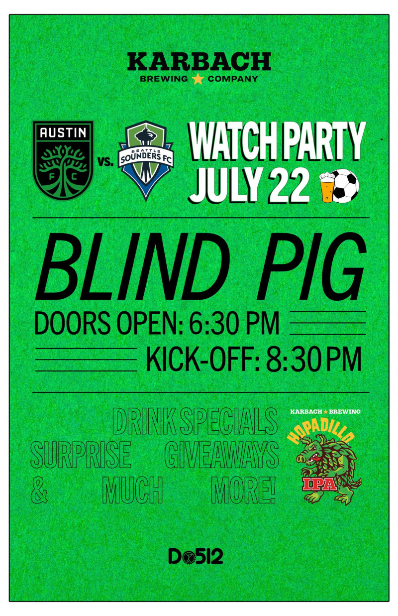 AUSTIN FC vs. SEATTLE SOUNDERS FC WATCH PARTY in Austin at The