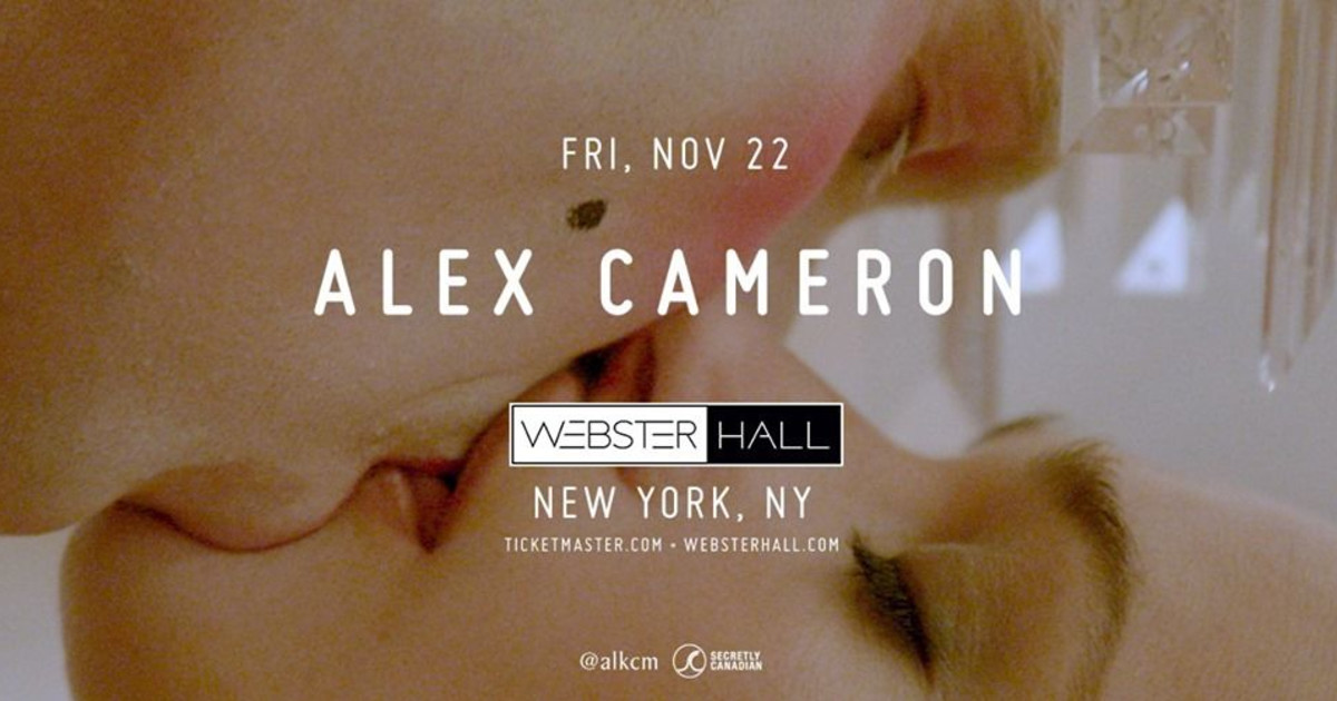 Alex Cameron in New York at ster Hall