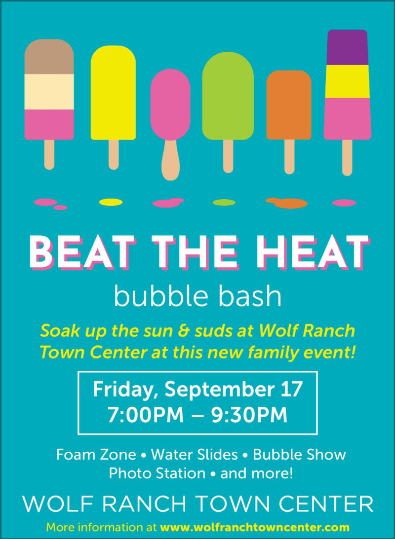 Beat The Heat Bubble Bash In Georgetown At Wolf Ranch Town Center