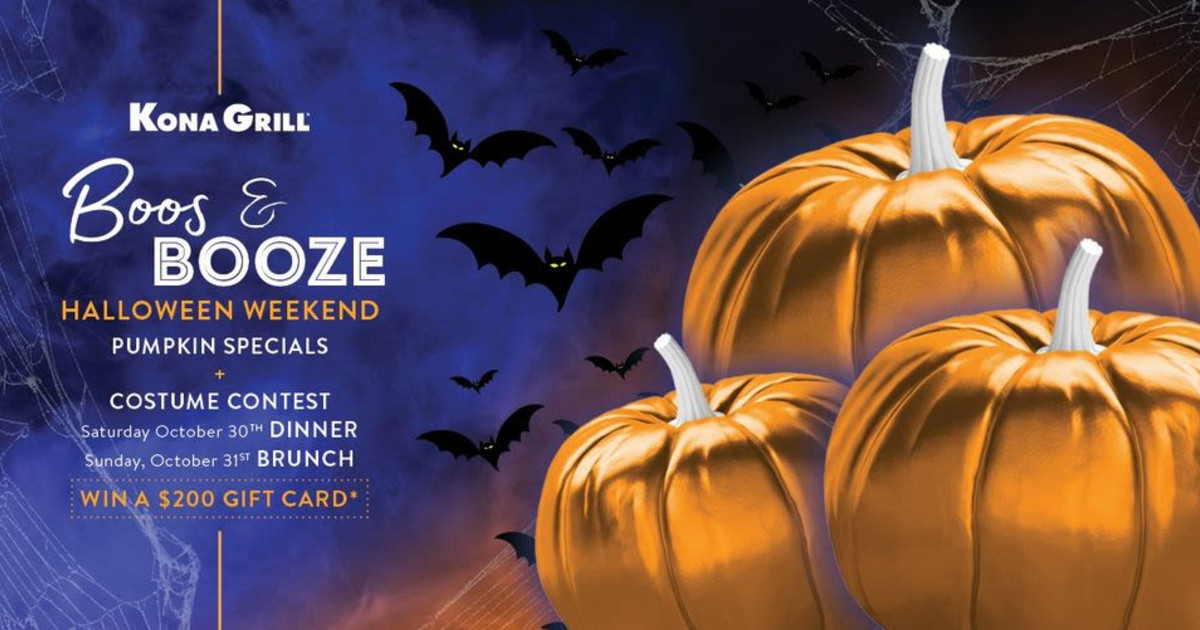 Boos & Booze Halloween Weekend in San Antonio at Kona Grill