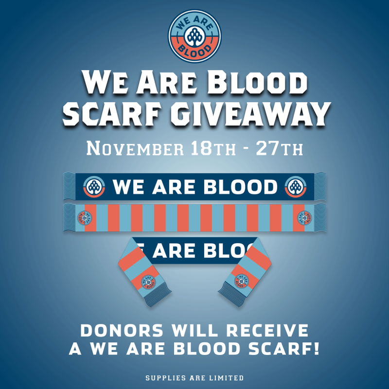 Donate Blood Get A Free Limited Edition Scarf In Austin At We Are