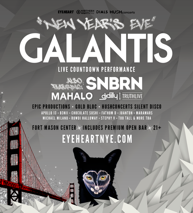 New Year's Eve with Galantis (LIVE) + SNBRN & more (+ Open Bar) in